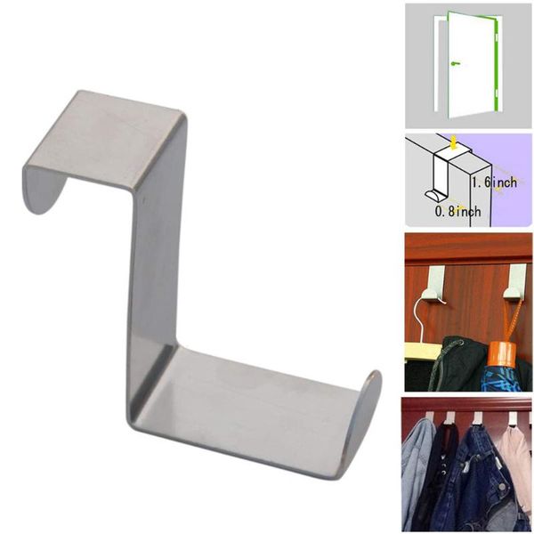 

hooks & rails door hook stainless kitchen cabinet clothes hanger storage organizer bathroom products accessories #45