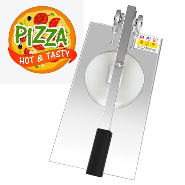 2021 Máquina de achatamento de massa de aço inoxidável comercial mais recente / máquina de achatamento manual da massa manual / manual PIZZA PRESSFREE