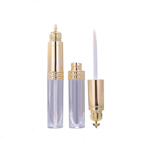 

storage bottles & jars 5ml empty cosmetic lip gloss containers makeup foundation applicators gold crown lipstick eyeshadow wand tubes