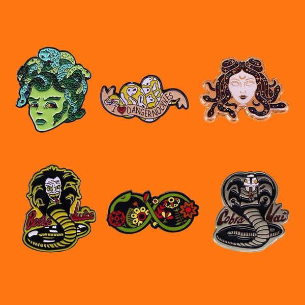 

pins, brooches funny reptile enamel pins cute anime metal cartoon brooch backpack hat bag collar lapel badges men women fashion jewelry gift, Gray