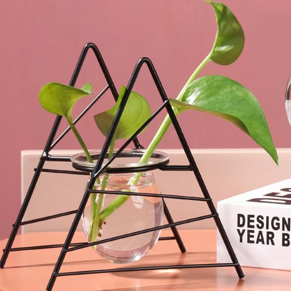 

other garden supplies aquarium aquaponic plant vase geometric metal holder home decor modern