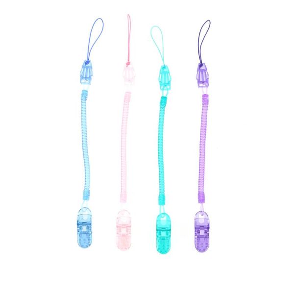 

pacifiers# 4pcs baby pacifier clips sturdy silicone anti-drop portable badge for kids infant