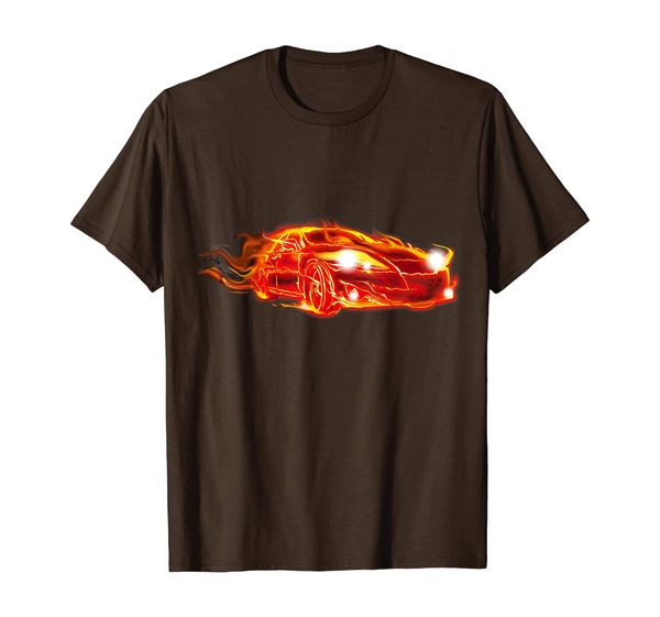 

Race Car T-Shirt Cool Flame Automotive Racing Speed Auto Tee, Mainly pictures