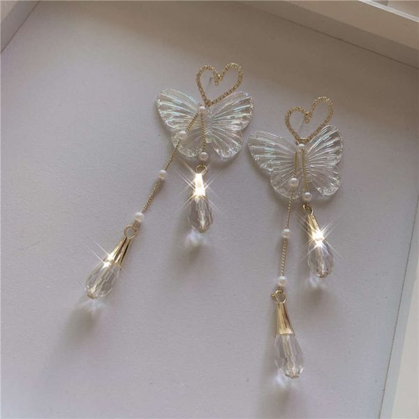 

hbp fashion french butterfly earrings with feminine temperament, Silver