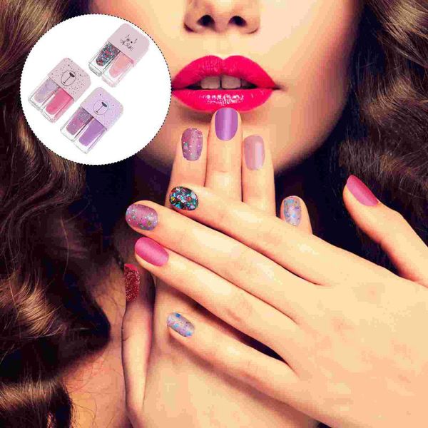 

nail gel 3pcs polish decors bright manicure art polishes, Red;pink