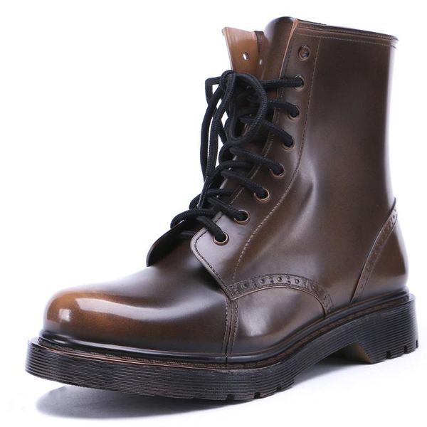 

boots 23-930 tongpu women's lace-up half rain with brushed effect, Black