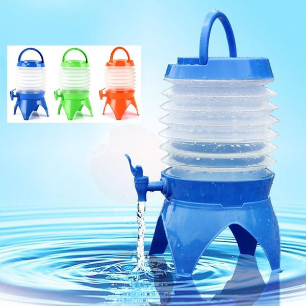 

hydration packs 5l detachable outdoor folding bucket beer barrel multifunctional camping hiking drinks container dispenser with tap