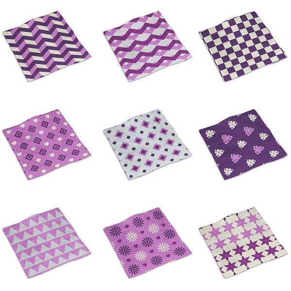 

towel romantic purple microfiber face hand digital printing