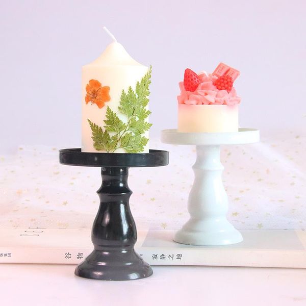 

candle holders 9cm round metal cake/candle stand tray dessert display holder rack cake tools/making tools candles