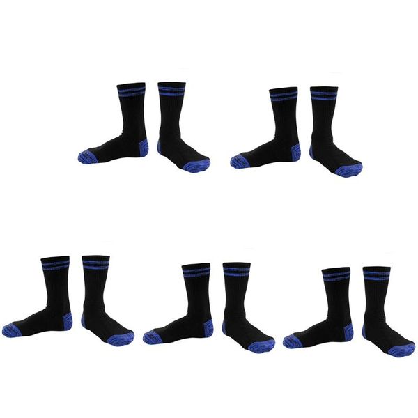 

men's socks men harajuku double striped crew ribbed knit combed cotton sport hosiery, Black
