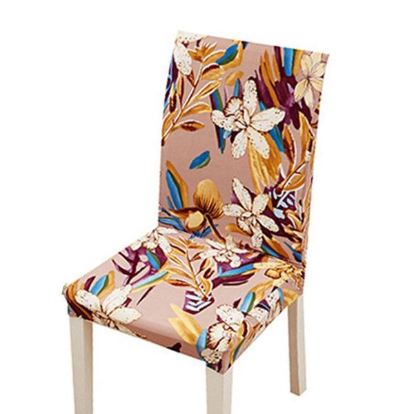 

chair covers spandex floral print cover home stretch seat wedding dining room office elastic universal slipcovers