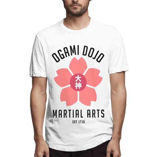 

men's t-shirts danganronpa ogami dojo men novelty tees short sleeve round neck t-shirt 100% cotton 2021 arrival clothing, White;black
