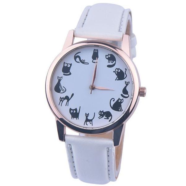 

wristwatches women watches girls fashion simple leather band analog quartz braceletes ladies watch gfit zegarek damski, Slivery;brown