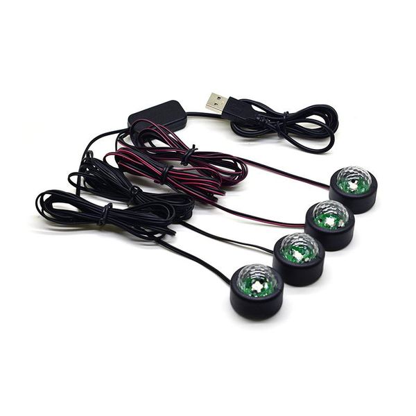 

interior&external lights car atmosphere foot light led voice control inner decoration full of star fashion colorful interior accessories