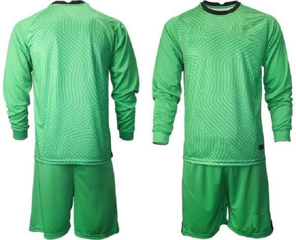 

custom 2021 all national teams goalkeeper soccer jersey men long sleeve goalie jerseys kids gk children football shirt kits 01, Black