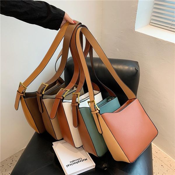 

evening bags simple solid color pu leather armpit crossbody for women 2021 shoulder handbags and purses female travel designer 7619