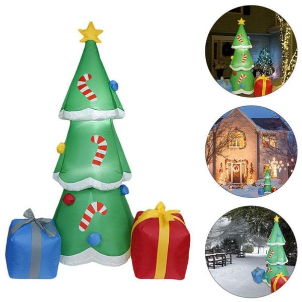 

christmas decorations 1.8m inflatable tree with eu/us/au/uk plug garden festival doll party decor