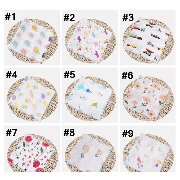 

muslin baby blanket cotton newborn swaddles bath gauze infant wrap kids sleepsack stroller cover play mat 78 desig jllkjo xmhyard