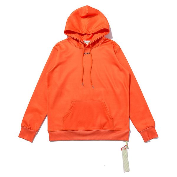 

off autumn winter new hooded sweater 2020 trend men's and women's terry, Black