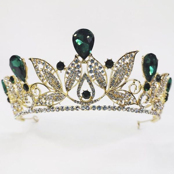 

hair clips & barrettes jeweled crowns beautiful headpiece wedding crown tiaras accessories for prom birthday costume party lxh, Golden;silver