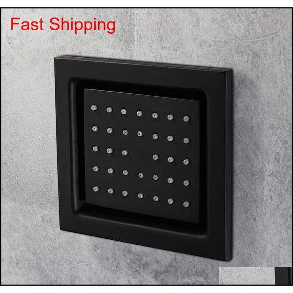 

5 inch black shower body jets rainfall shower mas jet brass square shower bathroom concealed wall spray qyldoi sports2010