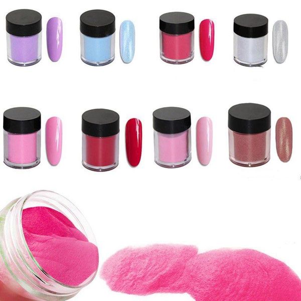 

nail glitter 8 colors dipping powder art decoration natural dry without lamp pink/blue/red beauty manicure tools, Silver;gold