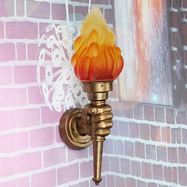 

wall lamp vintage outdoor indoor light industrial left hand torch balcony bedroom warehouse courtyard corridor lamps