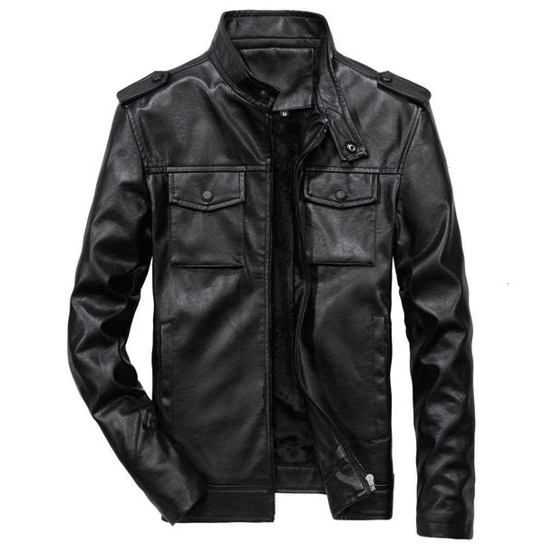 

spring autumn pu faux leather men clothes bomber basic jackets fashion mens jackets and coats casual plus size streetwear m-6xl, Black;brown