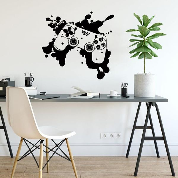 

wall stickers gaming controller decal gamer joysticks video game for room boys teens decor c791