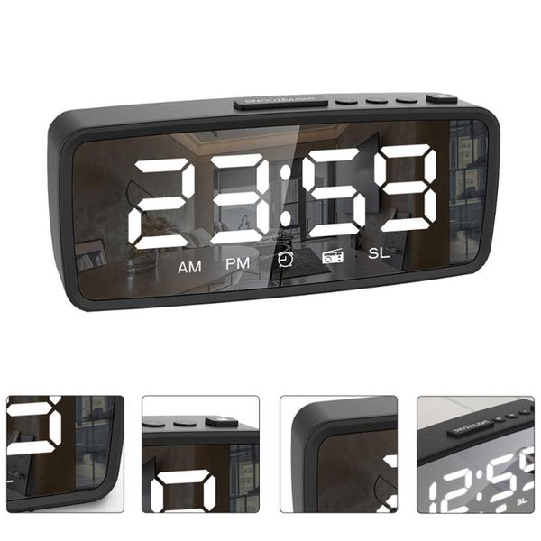 

other clocks & accessories 1 set stylish deskalarm clock led display radio style