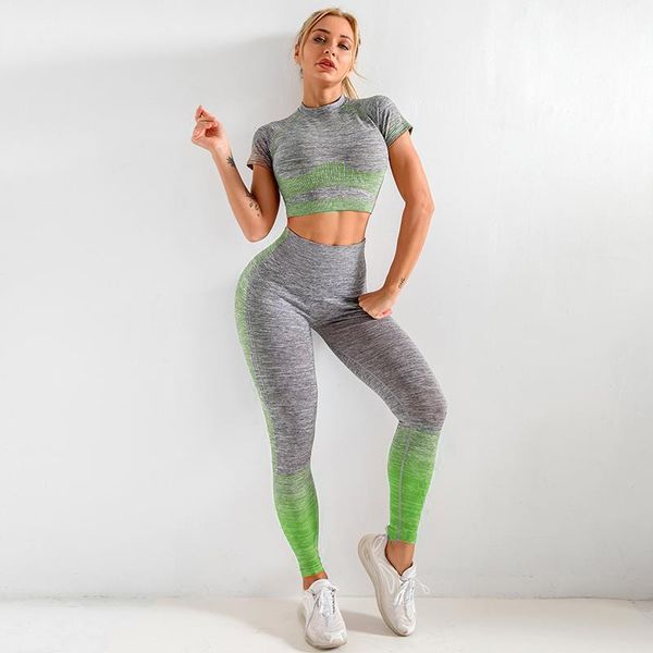 

yoga outfit woman plus size 2 pieces gym sports leggings for fitness sets women's workout clothes to work out tracksuit set