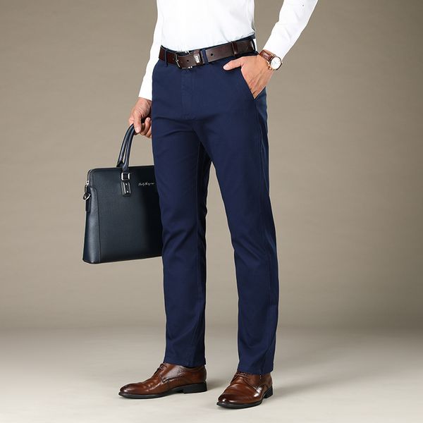 

2021 brand new size 44 46 plus casual pant pocket bae elastic trouser ny slim cutting mens cy9109 mhhd, Black