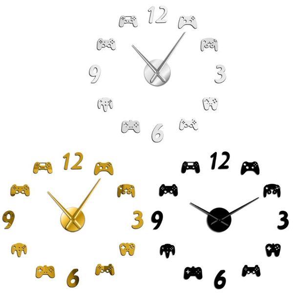 

game controller video diy giant wall clock game joysticks stickers gamer wall a