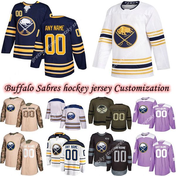 

customization news buffalo sabres hockey jerseys multiple styles eichel dahlin skinner mens customize any name any number hockey jerseys, Black;red