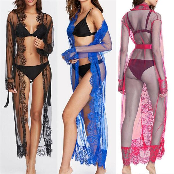 

women's swimwear 2021 summer women beach solid bikini cover-up tunic for sarong plus size see-through biquinis, White;black