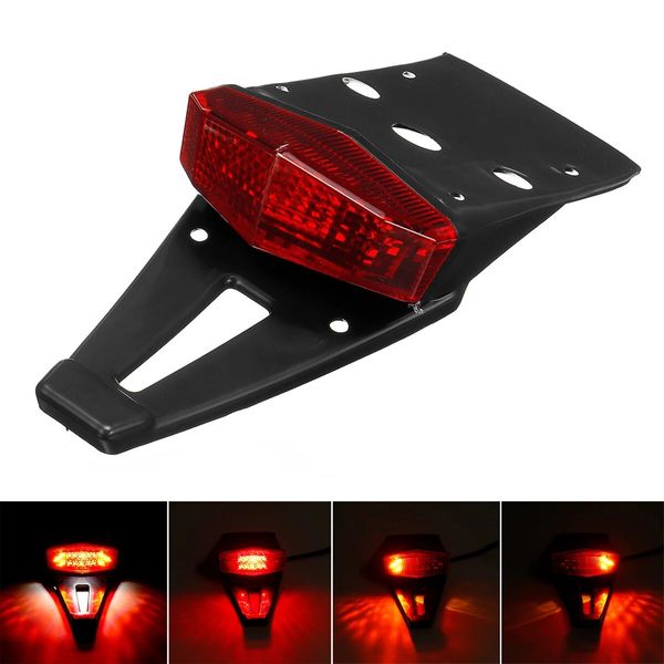 12V Dirt Enduro Bike LED Parafango posteriore Freno moto Fanale posteriore Indicatore di direzione Off-road universale