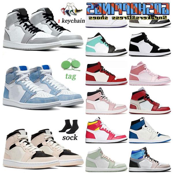 

1s smoke 1 wholesale basketball shoes jumpman orange womens og jorden royal mid light grey purple hyper sneakers barely high court mens gvbk, Black