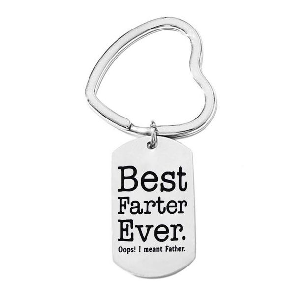 

keychains dad father keychain ever pendant fashion bag charm jewelry souvenir keying gifts, Silver
