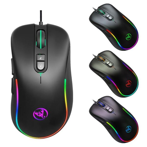 

rgb lighting define the game usb wired 6400dpi adjustable gaming mouse mice low noise ergonomic computer silent for pc laptop