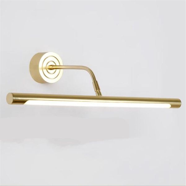 

wall lamp modern european simple gold led for bathroom cabinet waterproof anti fog fashion mirror light 41/51/61/71 cm
