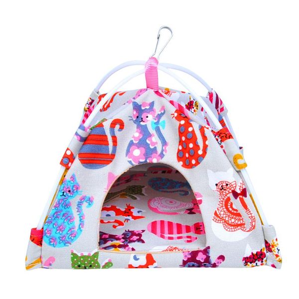 

bird cages parrot house small animal print pet hanging canvas tent floor
