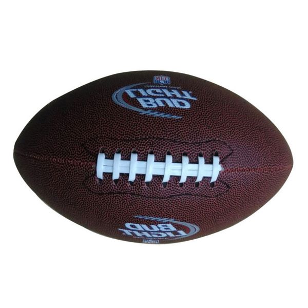 

it can be worn for no. 9 standard game with rugby football and american pu material