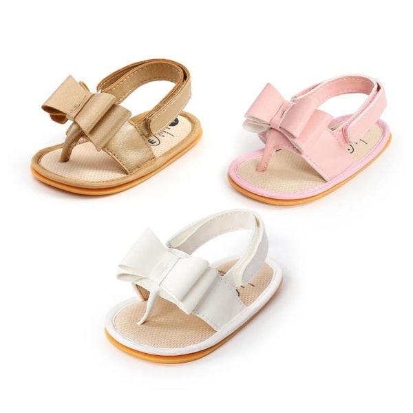 

first walkers summer butterfly-knot baby girl shoes soft-soled non-sliptoddler toddler kids nursery school pu