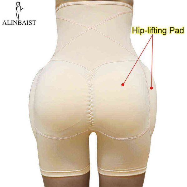 Shaper Butt Lifter Hip Enhancer Hip Pad Imbottito Vita alta Tummy Control Mutandine Slip invisibili Culo finto Natica Dimagrante Coscia 211112