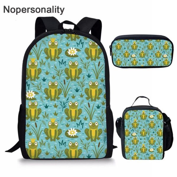 

school bags nopersonality cute frog print bag for kids comfortable book boys girls cartoon animal little pupil bookbag