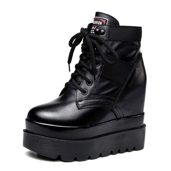 

swonco women winter martin boots female wedge shoes boot ladies vpm2, Black