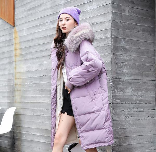 

2021 new winter women long sleeve white duck down jackets fashion warm ladies hoodies coats s-xxl 89-500 bv1q, White;black