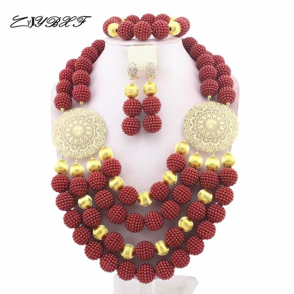 

earrings & necklace splendid african beads jewelry sets nigerian wedding coral set l1045, Silver