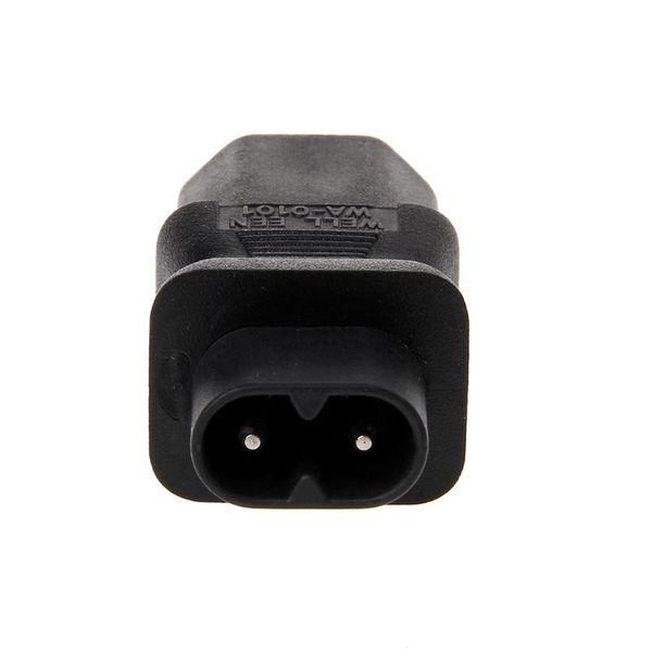 

smart power plugs iec 320 c13 3-pin female to c8 2-pin male straight plug converter adapter