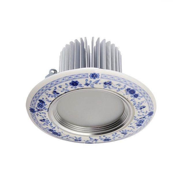

12w ac 85-240v 1200lm 6000k ceramic led ceiling light bulb lamp (white)